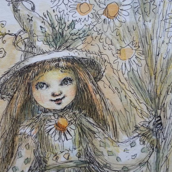FAIRY WITCH PAULINA CASSIDY ORIGINAL WATERCOLOR - Picture 10 of 10